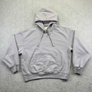 H&M Blank Staple Hoodie Size‎ XS Gray Pullover Distressed Oversized Heavy
